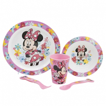 Набір дитячий Minnie mouse spring look пластиковий 5 предметів 74450 Stor