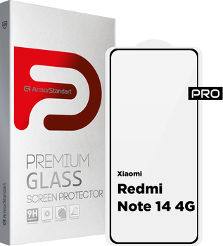 Захисне скло ArmorStandart Pro для Xiaomi Redmi Note 14 4G Black (ARM79679)
