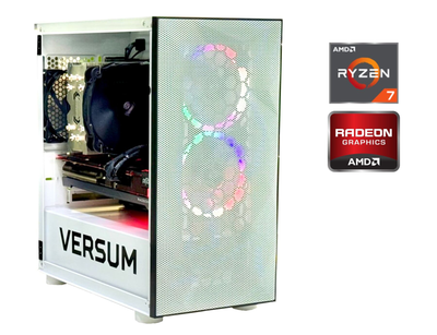 Игровой ПК Versum Lich Tower / AMD Ryzen 7 5800X (8 (16) ядер по 3.8 - 4.7 GHz) / 32 GB DDR4 / 512 GB SSD M.2 + 4000 GB HDD / AMD Radeon RX 6700 XT, 12 GB GDDR6, 192-bit / Win 11 б/у