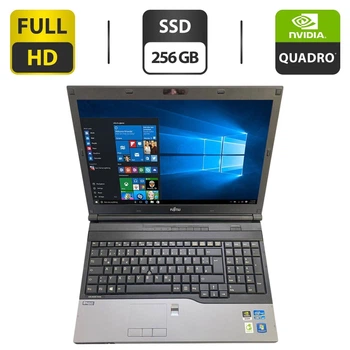 Мобільна робоча станція Б-клас Fujitsu Celsius H720 / 15.6" (1920x1080) TN / Intel Core i7-3720QM (4 (8) ядра по 2.6 - 3.6 GHz) / 32 GB DDR3 / 256 GB SSD / nVidia Quadro K1000M, 2 GB GDDR3, 128-bit / WebCam б/в