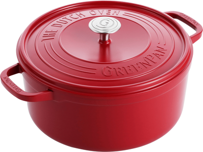 Каструля з кришкою GreenPan Featherweights 22 см 3.3 л Червона (CC005432-001)