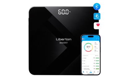 Ваги підлогові Liberton LBS-0818 Smart 180 кг чорні 5062021