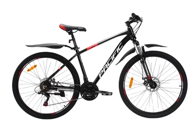 Велосипед Crossbike Pacific 2025 27,5" 17" Чорний-Червоний