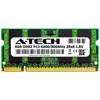 Оперативная память A-Tech 4GB DDR2-800 (PC2-6400) SODIMM (AT4G1D2S800NA0N18V)