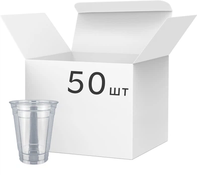 Упаковка купольних стаканів Альфа Пак 400 мл х 50 шт (4885845698133)