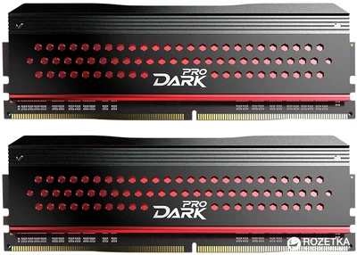 Оперативная память Team Dark Pro DDR4-3200 16384MB PC-25600 (Kit of 2x8192) Red HS (TDPRD416G3200HC16ADC01)