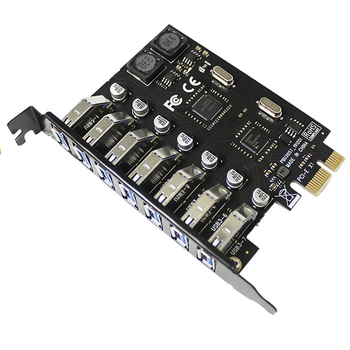 Контроллер PCI-Е=>USB 3.0, 7 портов, 5Gbps