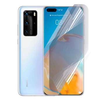 Плёнка гидрогелевая матовая для Huawei P40 Pro протиударная прозрачная