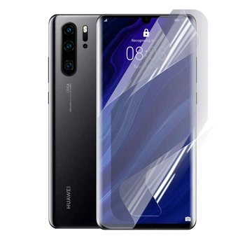 Плёнка гидрогелевая для Huawei P30 Pro глянцевая противоударная прозрачная