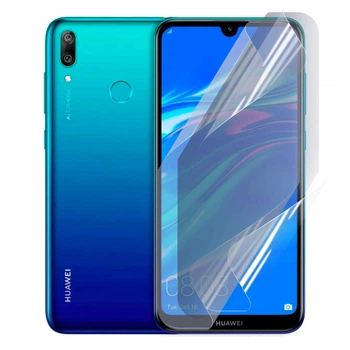 Плёнка гидрогелевая матовая для Huawei Y7 Prime 2019 протиударная прозрачная
