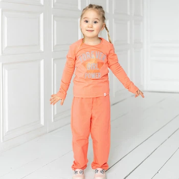 Спортивні брюки для дівчаток Trendy Тot 03-01260 помаранчевий 122 см (7 років)