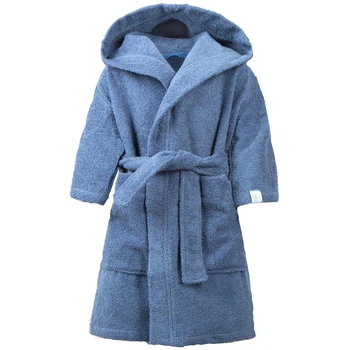 Дитячий халат з капюшоном махровий унісекс Trendy tot 03-01409 індіго 116 см (6 років)