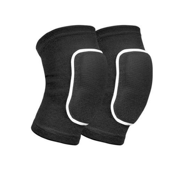 Наколінники для волейболу, танців, гімнастики Dikesi 19×11.5 см 2 шт L чорні
