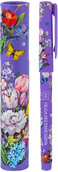 Ручка шариковая Axent Olga Selyshcheva Secret Синяя в картонном пенале (AB1098-05-02/01/P-A)