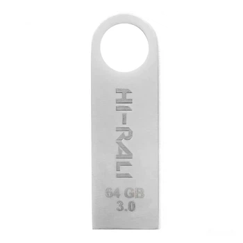 Флеш пам'ять (флешка) USB 3.0 Hi-Rali Shuttle 64gb Сталевий