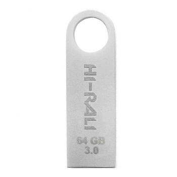 Флеш пам'ять (флешка) Hi-Rali Shuttle 64gb Сталевий