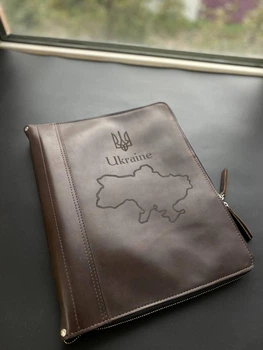 Кожаная папка для семейных документов, для морских документов МА_00000834