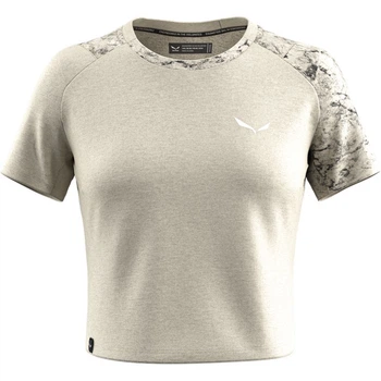 Футболка Salewa Lavaredo Hemp Crop T-Shirt Wmn Бежевый XS