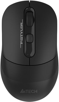 Компьютерная мышь A4tech Fstyler FB10C, Stone Black, USB, беспроводная, оптическая, BT+RF (Combo), 1200/1600/2000/2400 dpi, 125 Hz, 4 кнопки