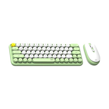 Беспроводная клавиатура и мышь Fantech Go WK896, 2.4G, BT, 800-1600DPI, Зеленый
