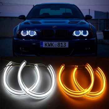 Ангельські очі Crystal Led bmw e46 (фары ксенон)