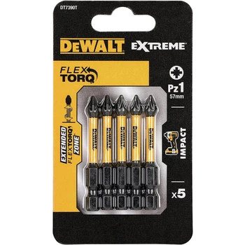 Набор битов DeWALT PZ1 57 мм 5 шт DT7390T EXTREME Impact