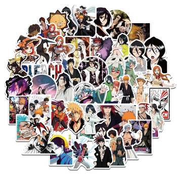 Стікерпак Бліч Набір наклейок GeekLand Bleach 50 штук 2426849711
