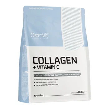 Препарат для суглобів і зв'язок OstroVit Collagen + Vitamin C, 400 грам - Без смаку