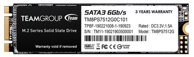 SSD накопитель Team ms30 512gb m.2 (tm8ps7512g0c101)