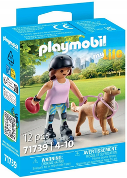 Набір фігурок Playmobil My Life Фігуристка з ретривером 71739 (4008789717399)