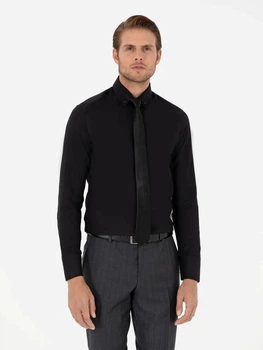 Рубашка хлопковая мужская Pierre Cardin G021GL004-000-2083848 XL Черная (8683858073888)