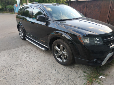 Боковые пороги Fullmond (2 шт., алюминий) для Dodge Journey 2008- гг