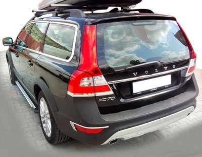 Боковые пороги Rainbow (2 шт., алюминий) для Volvo XC60 2009-2017 гг