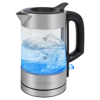 Электрочайник стеклянный Profi Cook PC-WKS 1229 G 1100 Вт 1 л подсветка