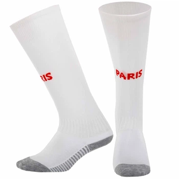 Гетры футбольные детские с символикой PSG Home Zelart 2503 размер 32-39 White