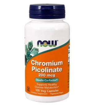 Вітаміни Now Foods Chromium Picolinate 200 мкг 100 капсул