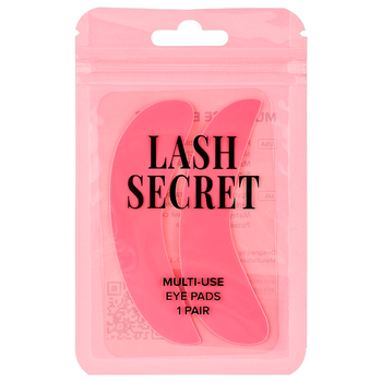 Силіконові патчі багаторазові Lash Secret рожеві 1 пара