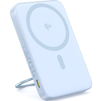 Power Bank Baseus PicoGo Qi2 Magnetic with Rotatable Stand 5000mAh 20W з кабелем (P10076800313-00) Galaxy Blue