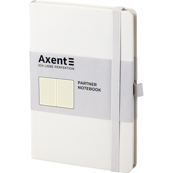 Книга записна Axent Partner А5 96 аркушів, крапка, тверда обкладинка, біла 8306-21-A 4251458783205