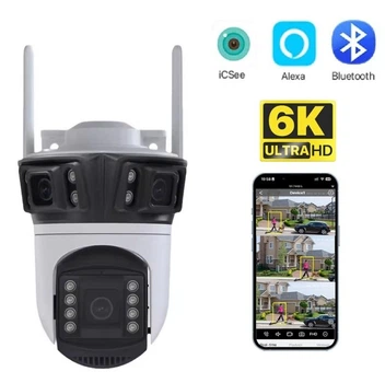 Вулична WiFi IPкамера Besder XM56 9Мп 3 об'єктиви Zoom 6-кратний IcSee