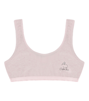 Подростковый топ с принтом Cotton Tail на широких бретельках - Donella - 6024Y6 - 158-164 см - Светло-розовый