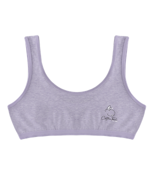 Подростковый топ с принтом Cotton Tail на широких бретельках - Donella - 6024Y6 - 152-158 см - Светло-фиолетовый