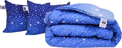 Набір MirSon №1236 Сolor Fun Line Ковдра зимова Полуторна 155х215 см 17-0432 Milky Way Tencel + Дві подушки 50x70 см (2200010876840)