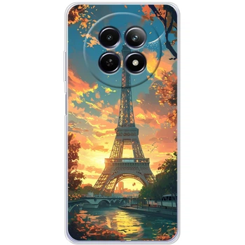 Силиконовый Чехол с Картинкой для Realme 12 5G Принт (Париж, Эйфелева Башня) (65438-ysm037)