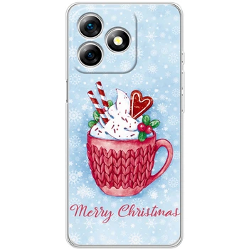 Силиконовый Чехол с Картинкой для Ulefone Note 18 Pro Принт (Новогодний, Десерт) (65171-ysm2519)