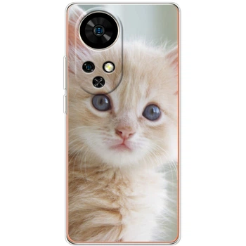 Силиконовый Чехол с Картинкой для Ulefone Note 17 Pro Принт (Котик) (65170-ysm99)