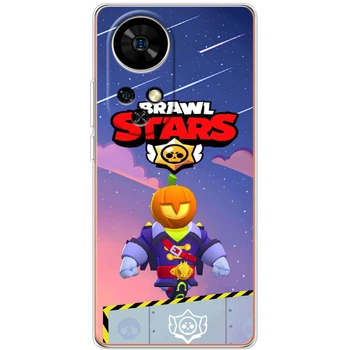 Силиконовый Чехол с Картинкой для Ulefone Note 17 Pro Принт (Бравл Старс Сту, Brawl Stars Stu) (65170-ysm026)