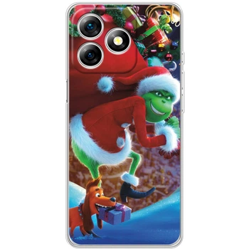 Силиконовый Чехол с Картинкой для Ulefone Note 18 Pro Принт (Новогодний, Гринч) (65171-ysm2268)