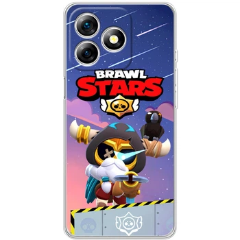 Силиконовый Чехол с Картинкой для Ulefone Note 18 Pro Принт (Бравл Старс Корделиус, Brawl Stars Cordelius) (65171-ysm024)