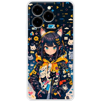 Силиконовый Чехол с Картинкой для Ulefone Note 20 Pro Принт (Аниме, Anime) (65172-ysm003)